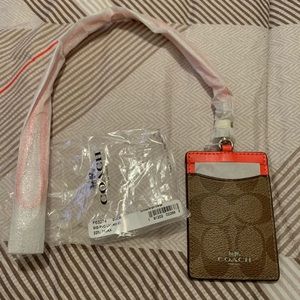 NWT Coach lanyard